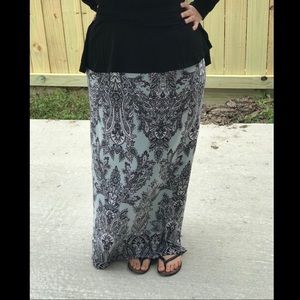 Light Blue Maxi Skirt